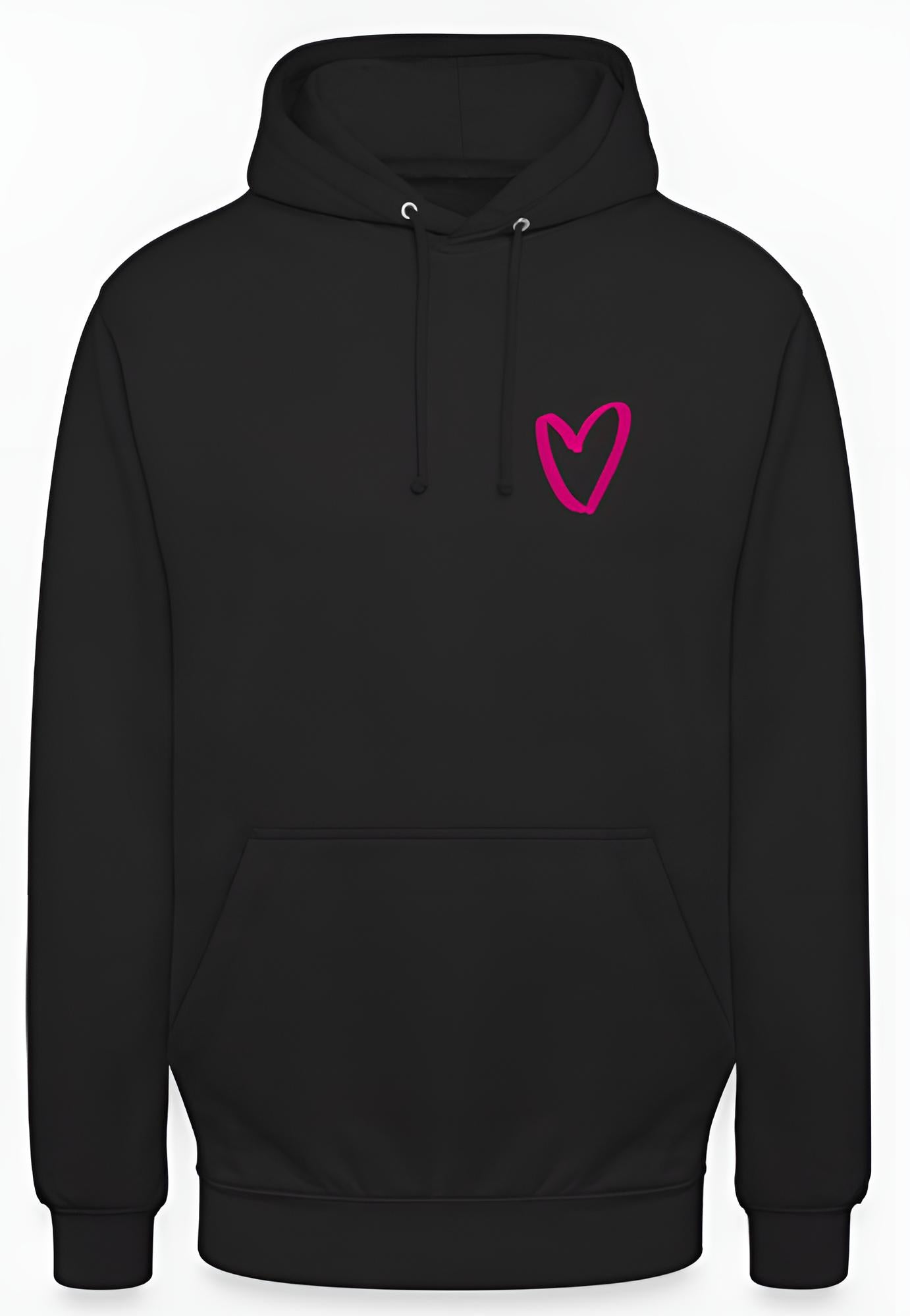 Hoodie | schwarz | Herz