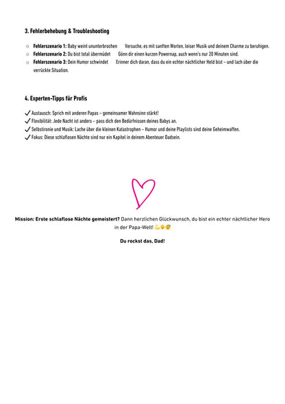 Gebrauchsanleitung "Schlaflose Nächte"